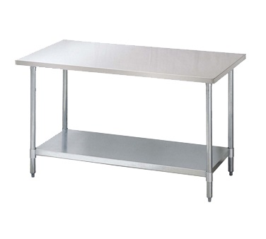 Turbo Air TSW-2472S – Work Table, 72″W x 24″D, 18/304 stainless steel flat top