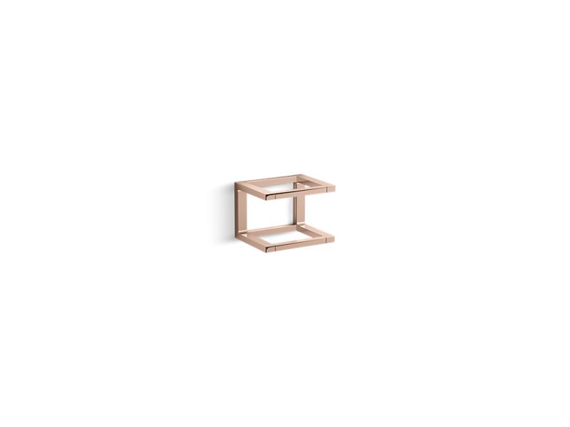 KOHLER K-27354-RGD Draft 6″ Towel Bar Frame In Vibrant Rose Gold