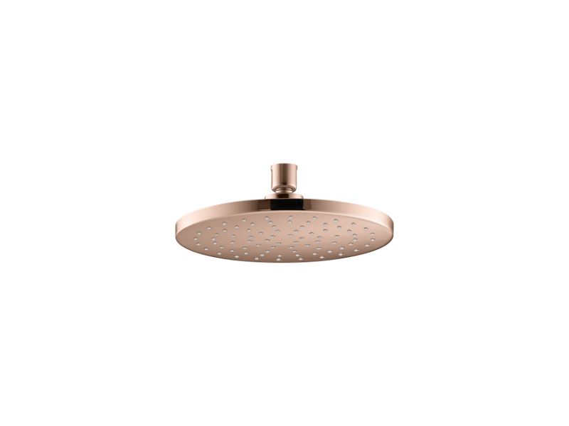 KOHLER K-13688-RGD Contemporary Round 8″ Single-Function Rainhead, 2.5 Gpm In Vibrant Rose Gold