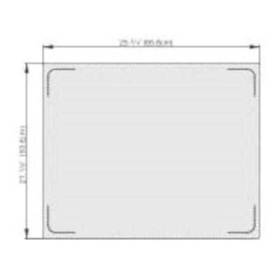 Vollrath 8250016 – Double Well Template, for blank double template, stainless/satin finish