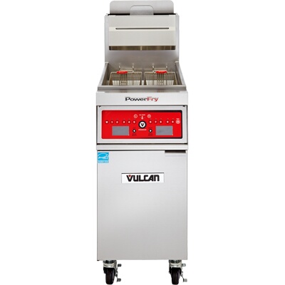 Vulcan 1TR45A – Fryer, gas, 15-1/2″ W, 45-50 lb. capacity, solid state analog knob control