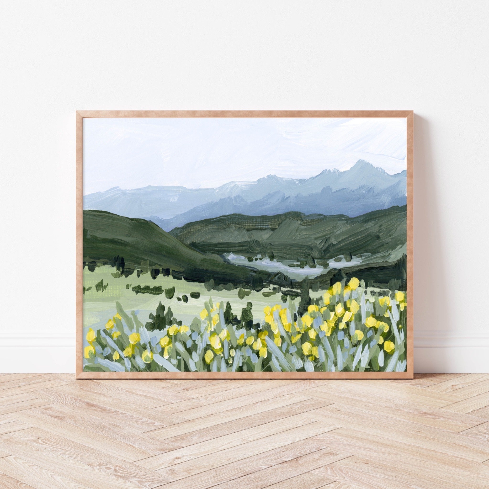 “Wildflower Hike” Art Print