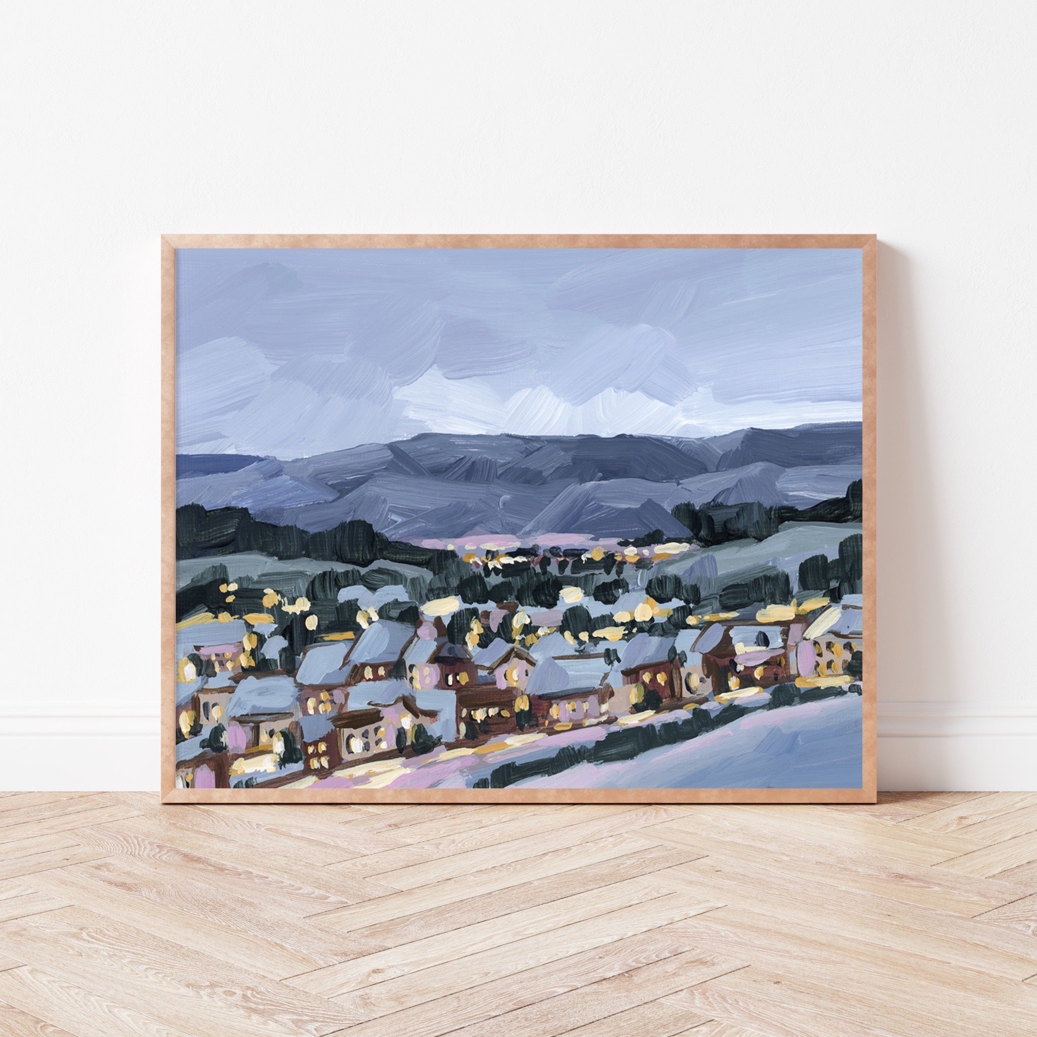 “Winter Village” Art Print