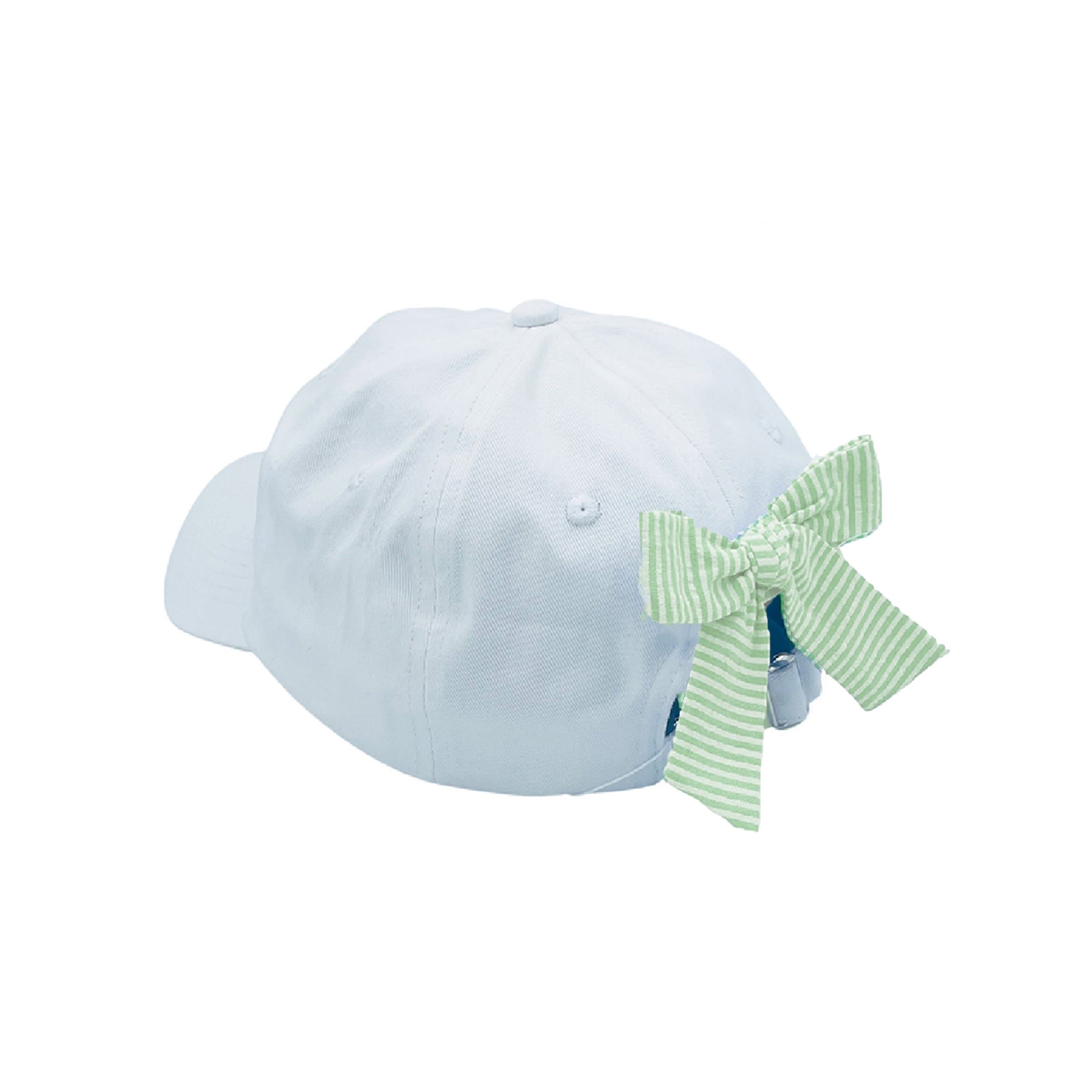 Golf Flag Bow Baseball Hat (girls)