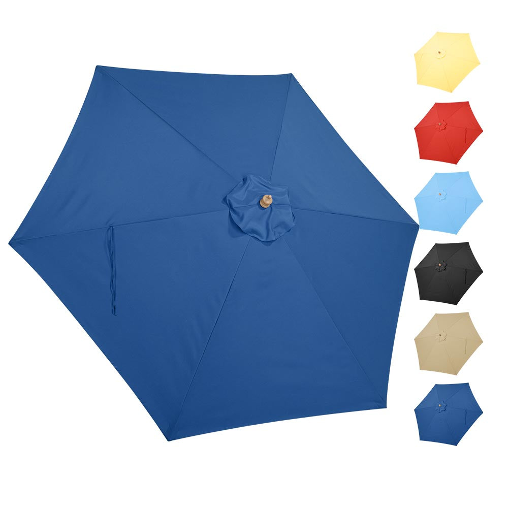 Yescom 9′ 6-Rib Outdoor Patio Umbrella Replacement Canopy Multiple Colors