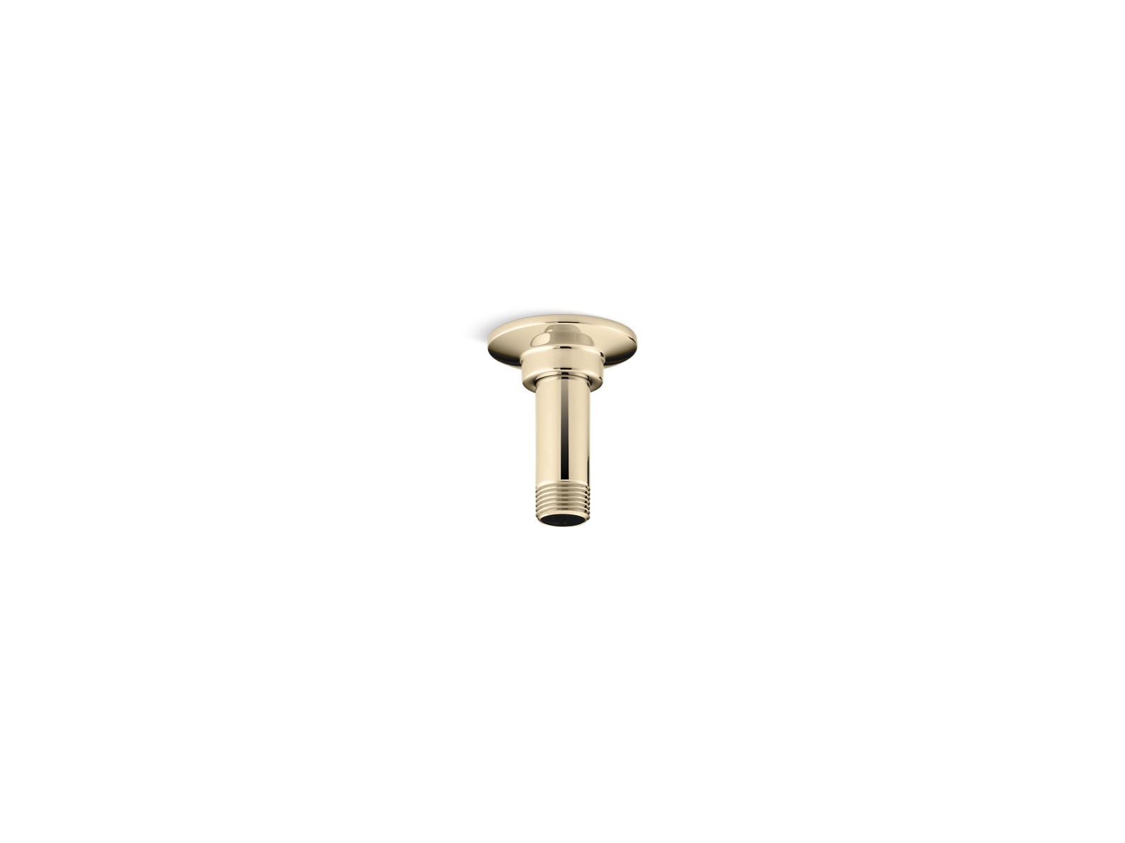 KOHLER K-7396-AF 3″ Ceiling-Mount Single-Function Rainhead Arm And Flange In Vibrant French Gold