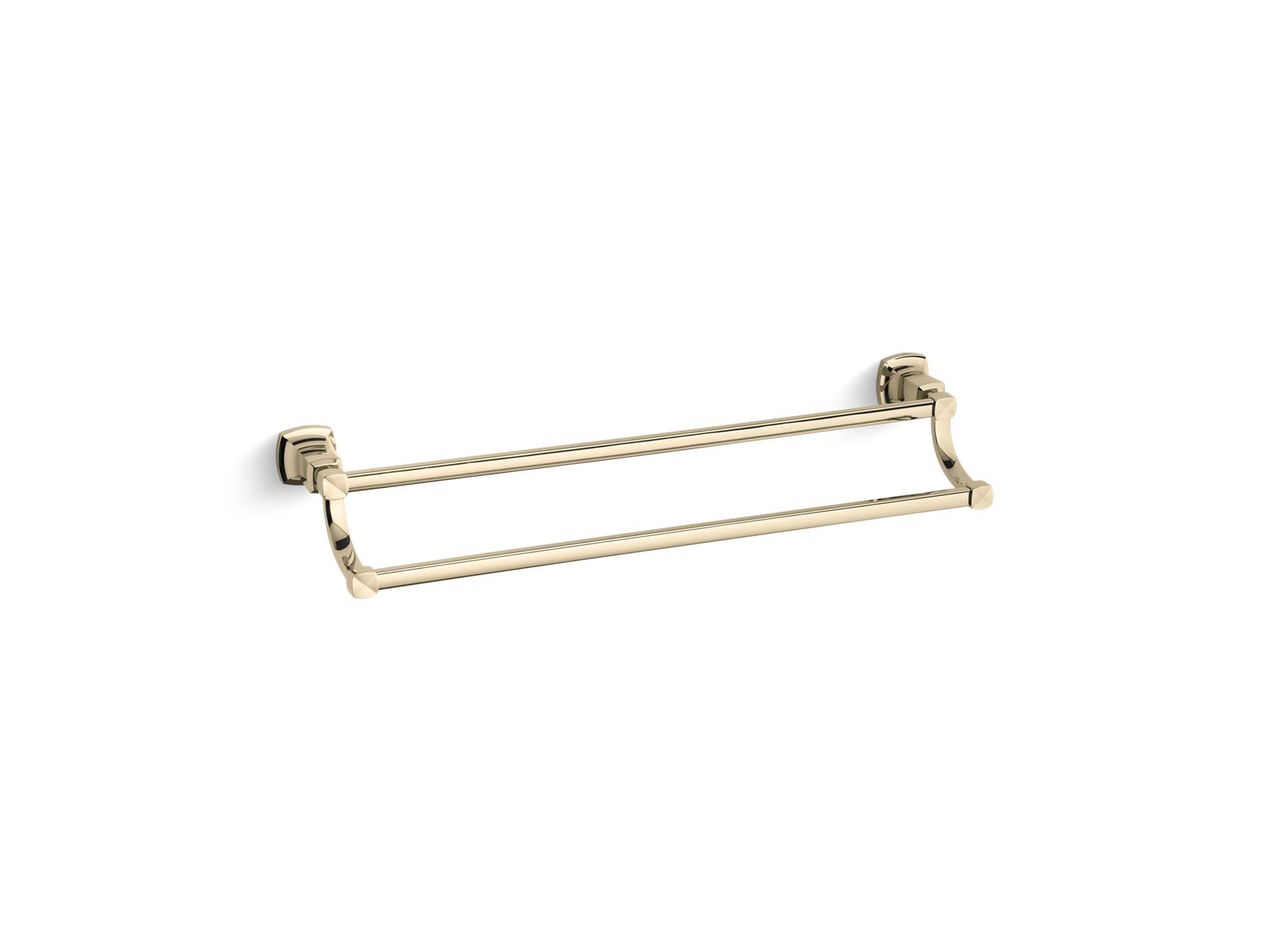 KOHLER K-16253-AF Margaux 24″ Double Towel Bar In Vibrant French Gold