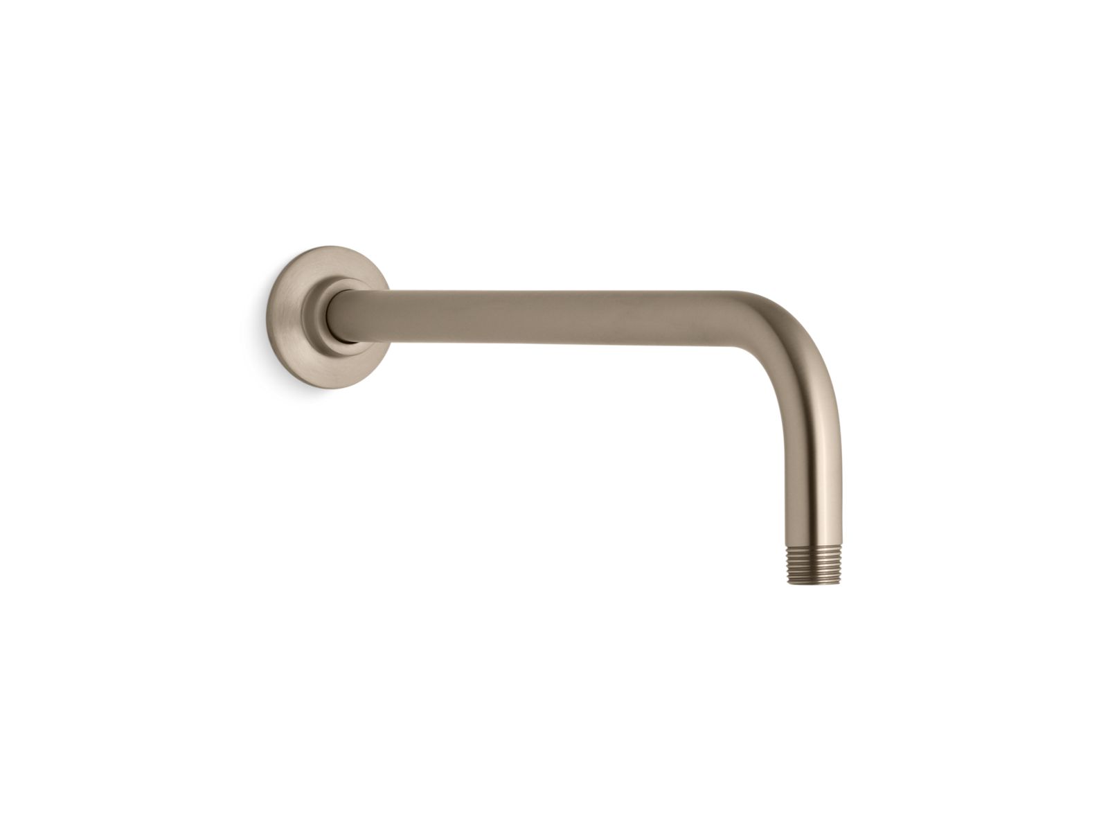 KOHLER K-10124-BV Wall-Mount Rainhead Arm And Flange In Vibrant Brushed Bronze