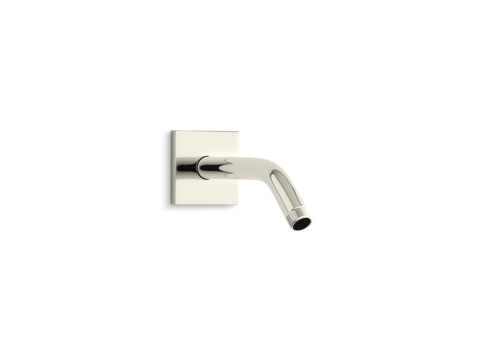 KOHLER K-14679-SN Loure 7-1/2″ Shower Arm And Flange In Vibrant Polished Nickel