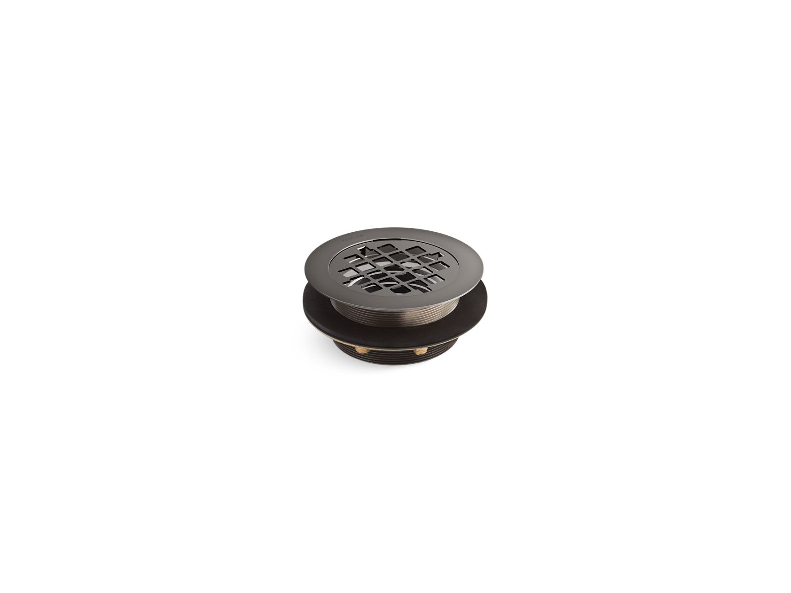 KOHLER K-9132-TT Round Shower Drain For Use With Plastic Pipe, Gasket Included In Vibrant Titanium