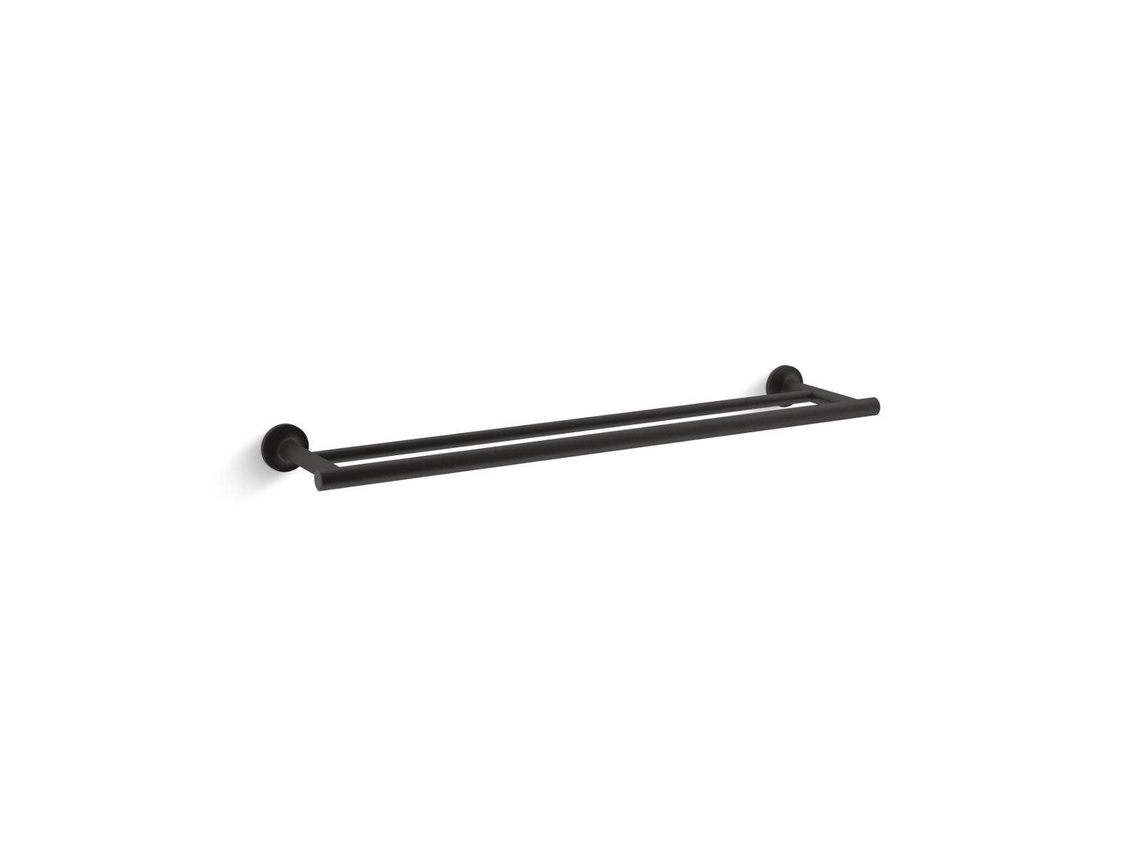 KOHLER K-14375-BL Purist 24″ Double Towel Bar In Matte Black