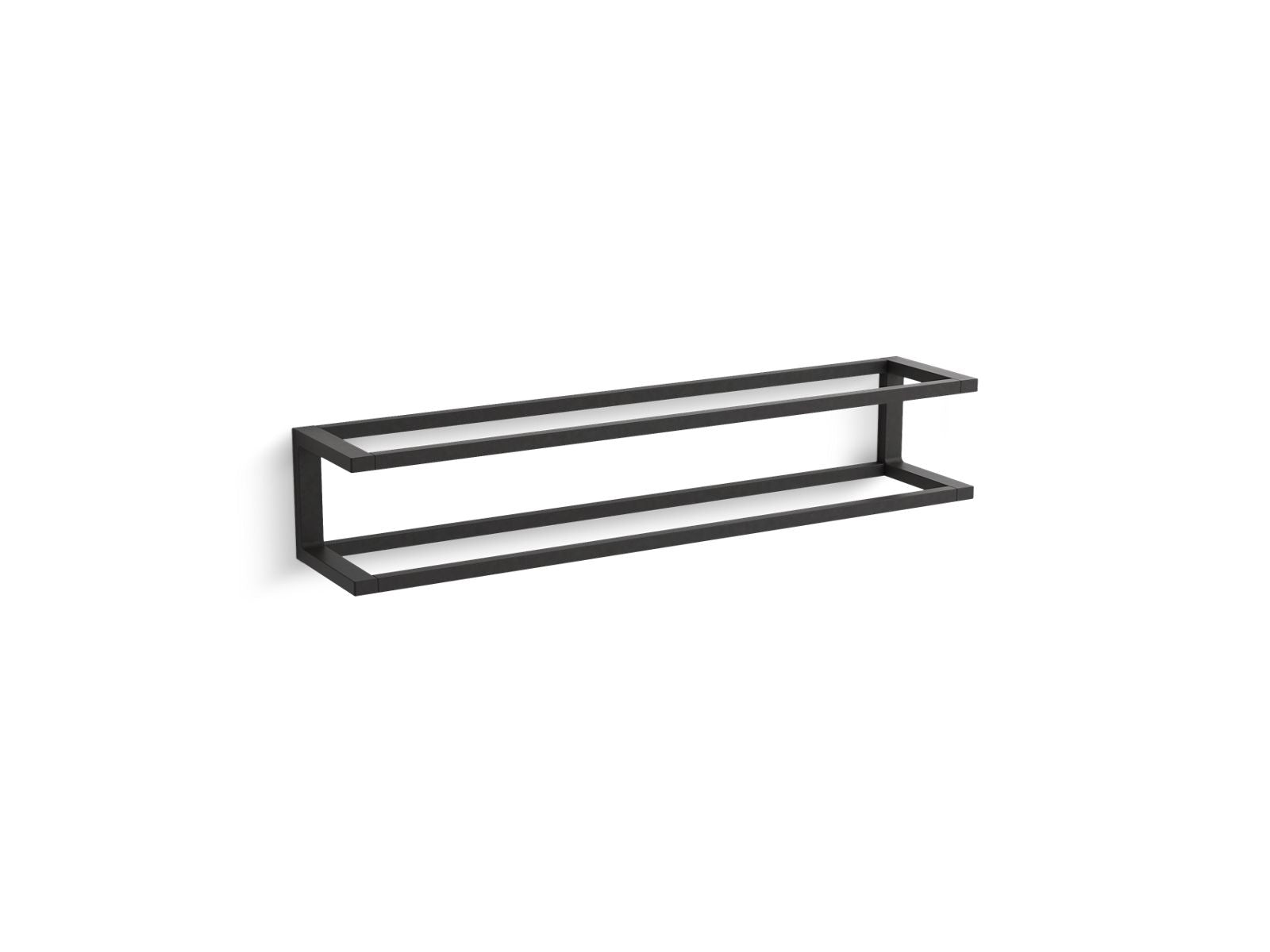 KOHLER K-27352-BL Draft 24″ Towel Bar Frame In Matte Black