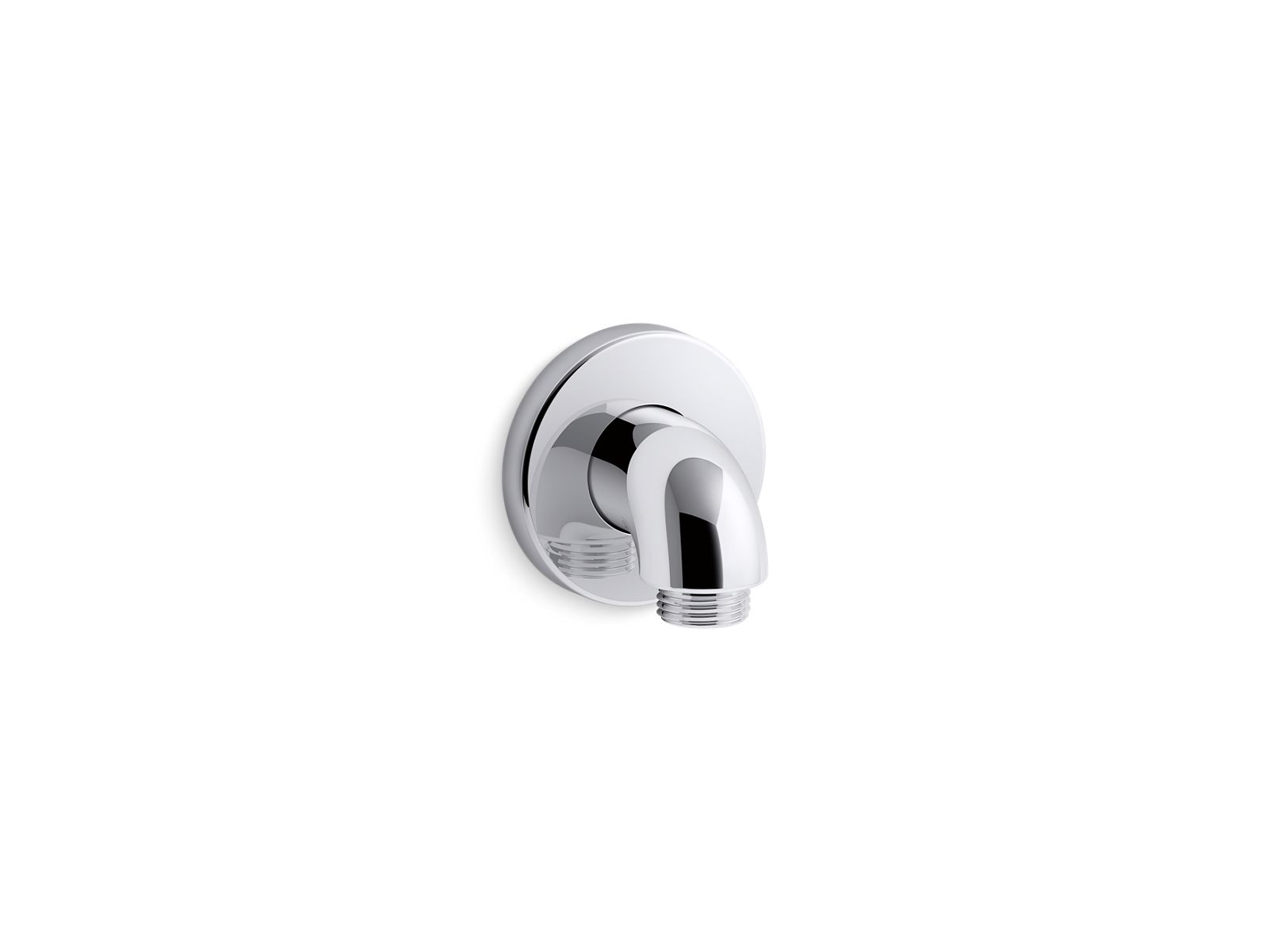 KOHLER K-22172-CP Purist Stillness Wall-Mount Supply Elbow With Check Valve In Polished Chrome