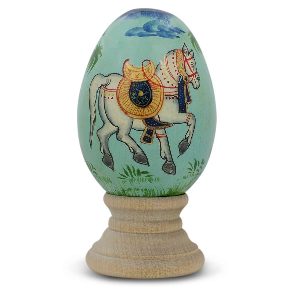 Royal Horse Wooden Easter Egg